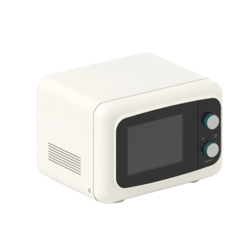 Isometric illustration of a countertop microwave